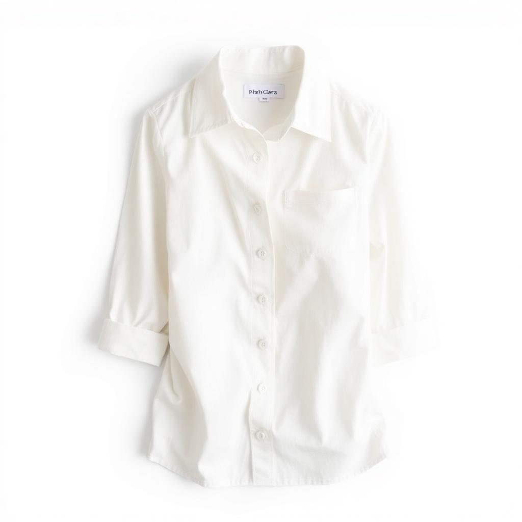 Blusa Social Branca Algodão