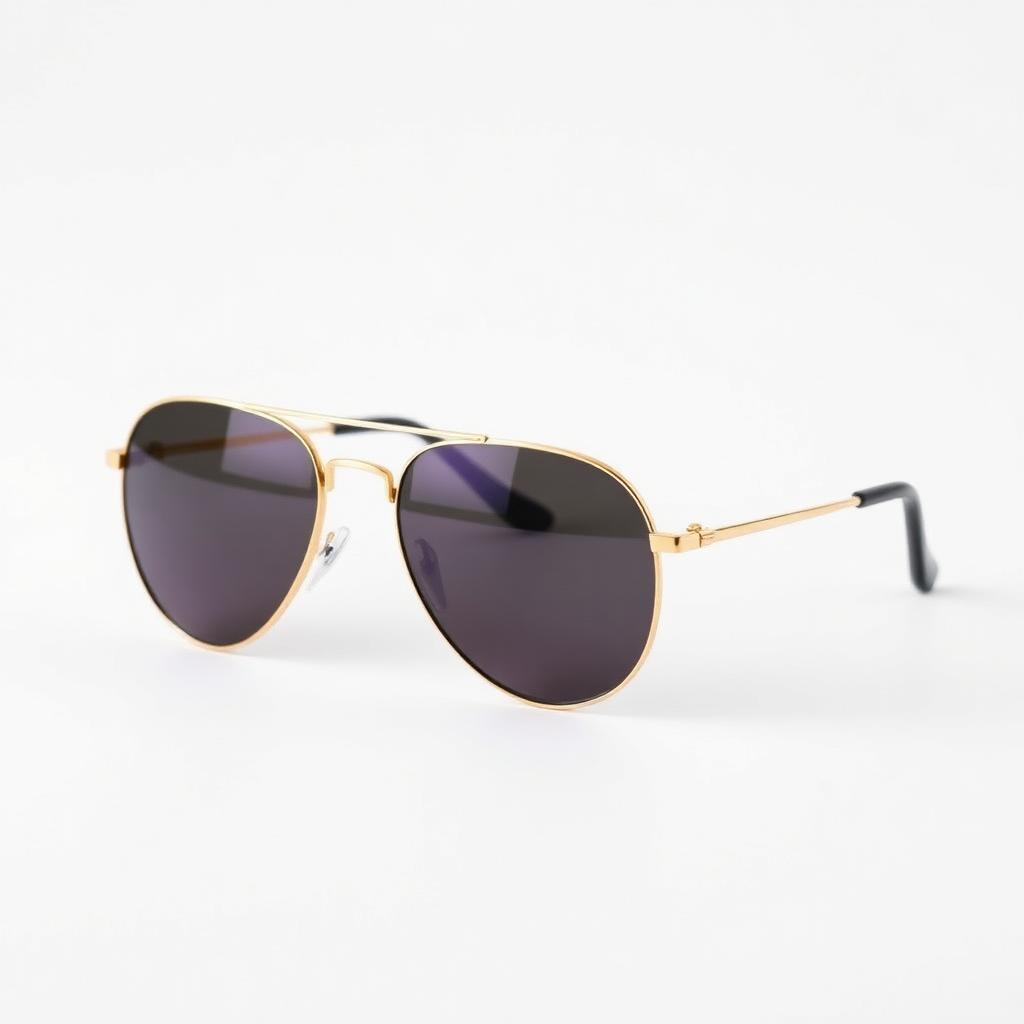 Óculos de Sol Aviador Dourado